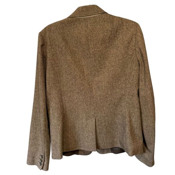 J. Crew J Crew Vintage 2004 Wool Blend Brown Blazer Size 12 - Picture 3 of 10